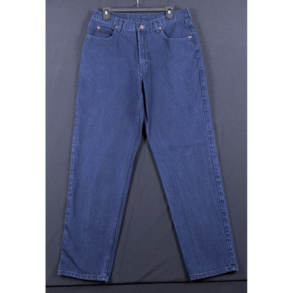 VINTAGE 90s Y2K Arcadia 34x32 USA MADE Jeans Blue Dark Wash